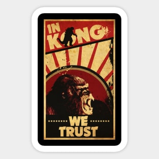 King Gorilla Poster Sticker